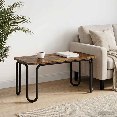 vidaXL Mesa de centro Roble Ahumado 79,5 x 40 x 36 cm (1/5)