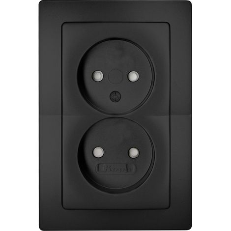 Kopp Einsatz Steckdose Paris Schwarz (matt) 944750081 1 St.