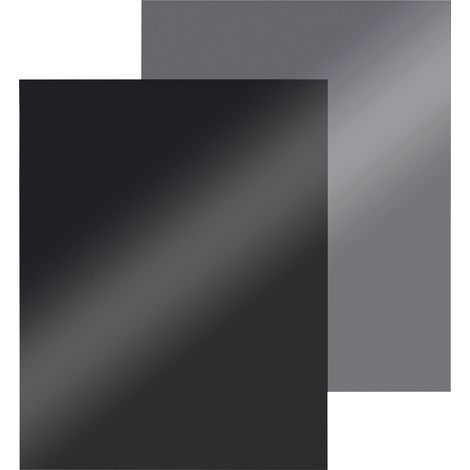 Rechteck Stahlbodenplatte 1,5 mm, schwarz/dunkelgrau
