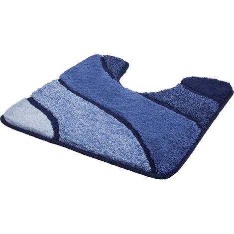 Kleine Wolke WC-Vorleger Wave 55 x 55 cm, marineblau WC-Vorleger
