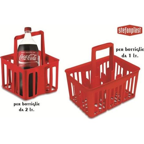 Stefanplast – Coffre à bouteilles 6 places – Polypropylène superposable – Pour espaces confinés – Couleurs assorties