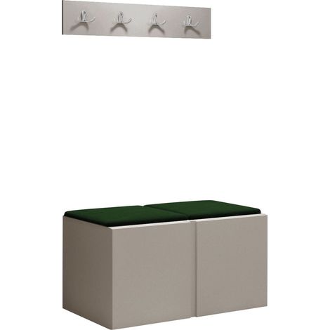Conjunto para recibidor Pinis VI, Polo 889, 0x0x0cm, Tapiz, Aglomerado laminado, Montada en la pared, Colocada (1/5)