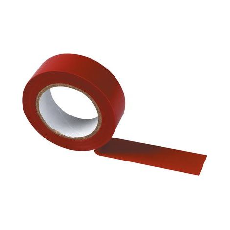 Ruban Adhésif Isolant Rouge 15mm x 10m VRC - Idéal pour l'Isolation et la Réparation dans l'Habitat (1/3)