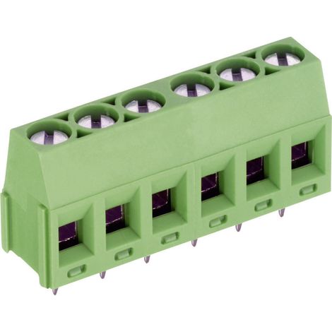 PTR Hartmann 50350050005F Schraubklemmblock 1.50 mm² Polzahl 5 Grün 1 St.