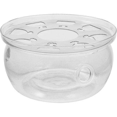 Chauffe-théière en verre de style rétro, socle chauffe-théière, réchaud à thé. (1/5)