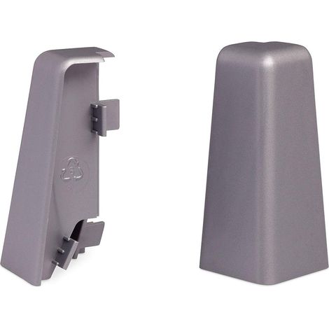 KGM Außenecken für Sockelleiste Mega Aluminium 20 x 58 mm