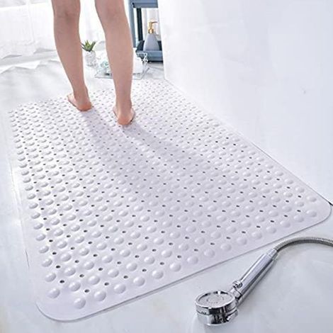 Tapis de Douche Antidérapant pour l'Intérieur de la Douche, Anti-Moisissure, en Caoutchouc, 60x90cm (1/4)