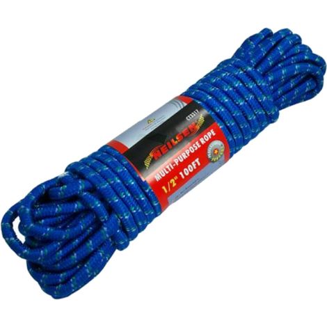 Neilsen 100FT Utility Diamond Braided Polypropylene Multi Purpose Rope 1/2"