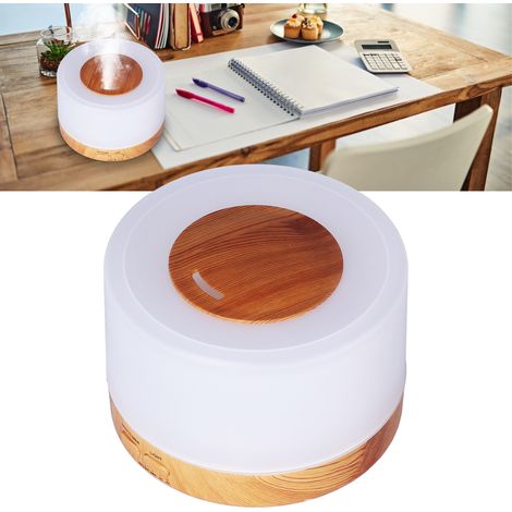 Aroma-Diffusor (500 ml) mit Fernbedienung, Farbnebel-Luftbefeuchter, helles Holzdesign [Fernbedienung mit integrierter Batterie] Europäischer Standard (1/5)