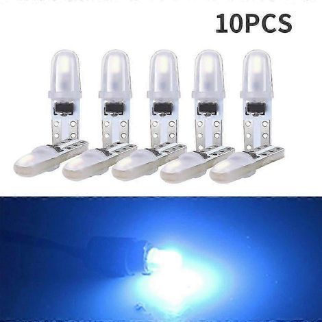 Lot de 10 ampoules LED T5 pour tableau de bord, éclairage intérieur automobile, culot à vis 3014 2SMD 12V, lampe d'instrumentation latérale. (1/5)