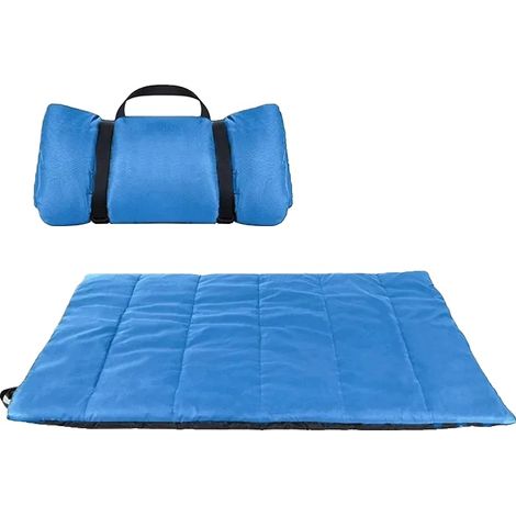 Tapis pour chien, portable, imperméable, Bleu, 130x90cm (1/2)