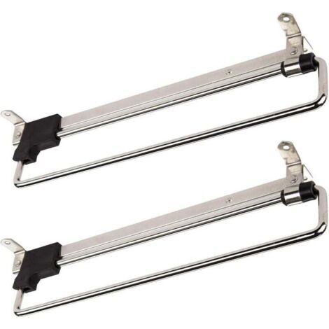 2 x Kleiderbügel-Gleitschiene, Teleskop-Kleiderständer, Auszug 300 mm