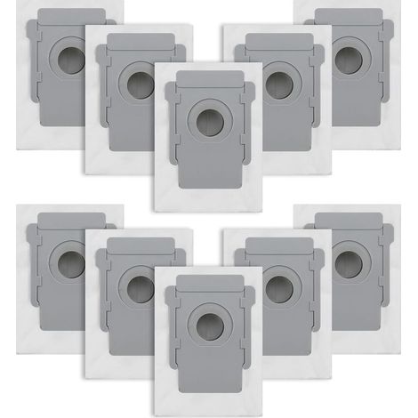 10er-Pack Staubsaugerbeutel für iRobot Roomba i7/i7+/i3/i3+/i4/i4+/i6/i6+/i8/i8+/S9/S9+/j7/j7+/E5/E6/E7 Ersatzbeutel für iRobot Roomba I7 Zubehörset (B-10 Stück) (1/5)