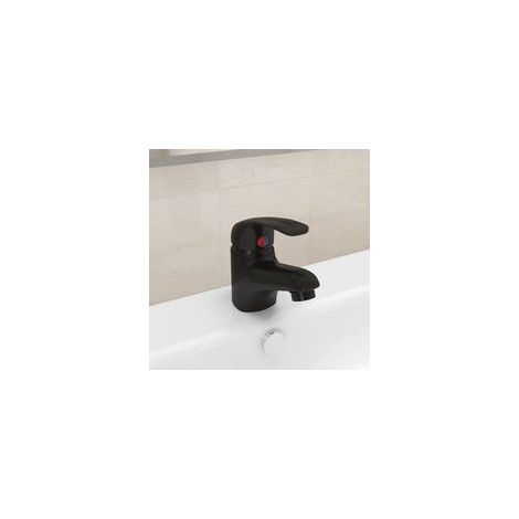Robinet mitigeur noir 13x10 cm - -ARCAN (1/4)