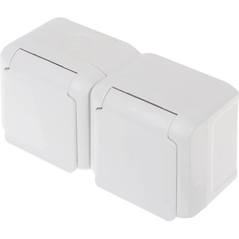 Enchufe doble de superficie LE-782377 FORIX 230 V 16 A IP44 LEGRAND