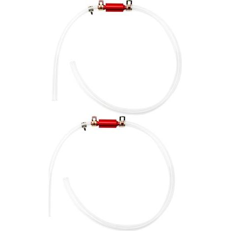 1 paire de tuyaux de purge de frein 6MM, durables, fiables et durables, Kit d'outils de purge de tube de clapet anti-retour unidirectionnel universel pour moto et voiture. (1/5)