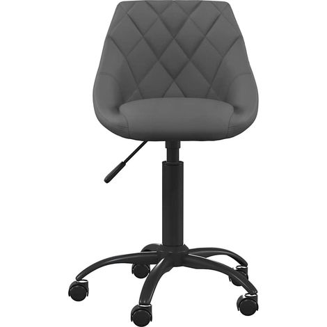 Maison Exclusive - Chaise de bureau Gris foncé Velours (1/5)