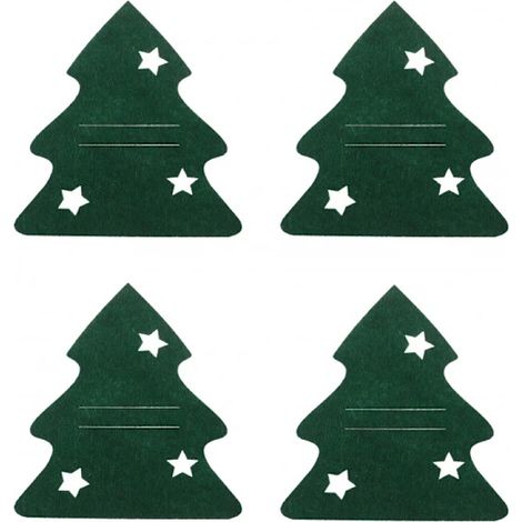 8 pochettes à couverts, un ensemble de dessous de verre et de porte-gobelets sur le thème de Noël, de la vaisselle tendance, des décorations pour les fêtes de fin d'année.