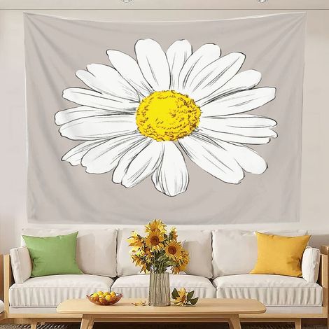 Tapisserie murale rétro amusante pour la décoration de chambre 150x130cm (1/5)