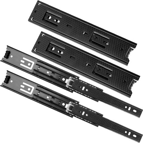 2 Paires (4 Pièces) Glissières de Tiroir Pleine Extension avec Softclose, Rails pour Tiroirs Système de Rail Longueur 200mm, Extension de Tiroir à Billes avec Fermeture Automatique (1/5)