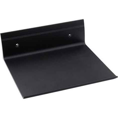 Schwebendes Wandregal, kleiner Lautsprecherständer für Bluetooth-Lautsprecher, Webcams, Mobiltelefone, Mesh-Router, Spielzeugregal, Lautsprecherregal aus Metall (schwarz) (1/5)