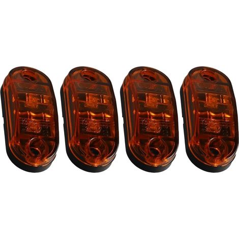 4x Feu Gabarit LED 12V 24V Étanche IP68 pour camion 4x Feu Gabarit(Yellow) (1/5)