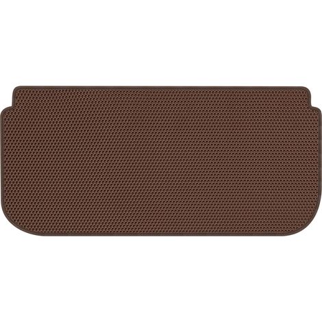Tapis de coffre en EVA pour Mini Cooper III Hatchback (2014-2024), motif nid d'abeille marron (1/5)