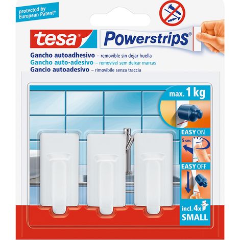 Powerstrips bis 1kg Classic weiß  TESA 57530 (1/2)