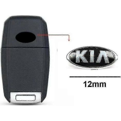 Kia Autoaufkleber Schlüsselanhänger Fernbedienung Emblem Logo Ersatz 12mm Ovaler Aufkleber (1/2)