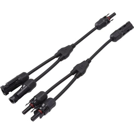 Ackerman – Connecteur solaire en Y 2 PCS – Adaptateur parallèle 1000V DC – Étanchéité IP67 – Résistant aux UV et à la chaleur (1/5)