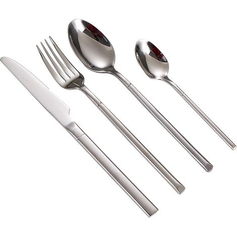 Service de table de luxe en acier inoxydable 304 : couteau, cuillère et fourchette de haute qualité (1/5)