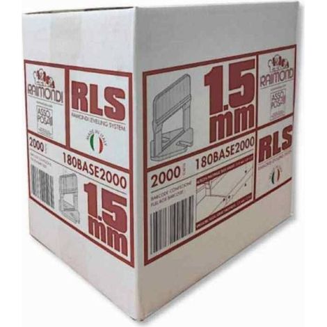 Distanziatori autolivellanti rls base 2 mm h 12 conf. 500 pz (1/3)