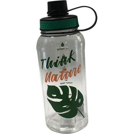 Gourde de sport en plastique grande capacité (1200 ml) pour le fitness et la salle de sport, unisexe, résistante et légère (1/5)