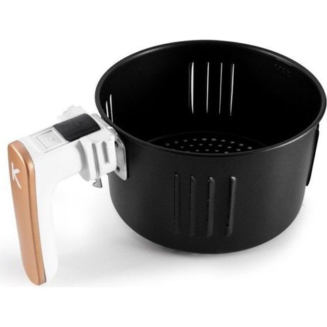 Kitchencook - White Airmed - Cuve De Remplacement Pour Friteuse à Air - Revêtement Antiadhésif - Nettoyage Facile (1/2)
