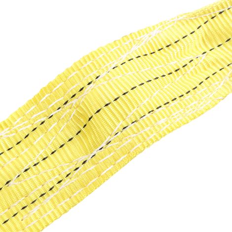 3T Flachhebeseil mit Doppelschnallen, Polyester-Gurtband, 2 Meter, für Industriekrane (1/5)