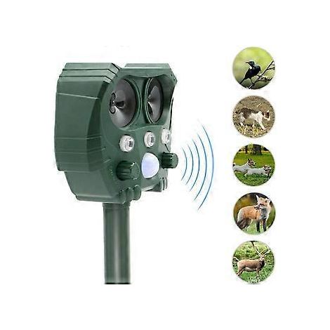 Solarbetriebene Ultraschall-Abwehrgeräte für Katzen, Hunde, Maulwürfe, Vögel, Tauben, Marder, Füchse und Waschbären