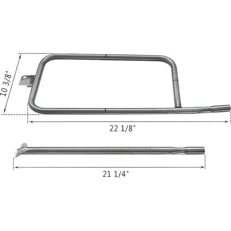 Brûleur en INOX pour Weber Q300 Q320 Q3000 Q3100 Q3200, Accessoire pour Barbecue Gaz Weber Q Séries 300 et 3000, Pièces de Rechange pour 60036 80387 65032 (1/5)