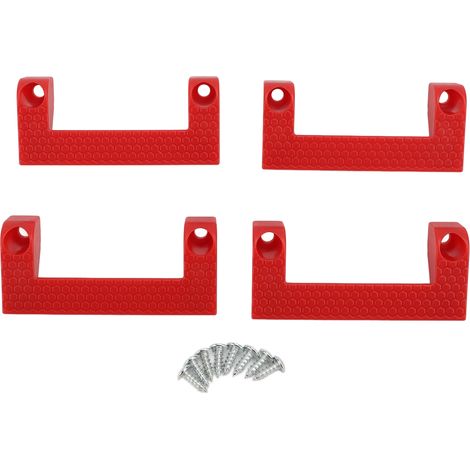 Mètre ruban à pince, largeur 9 cm, facile à installer, support d'outil universel robuste pour établi, ceinture pour ouvriers et charpentiers, rouge (1/5)