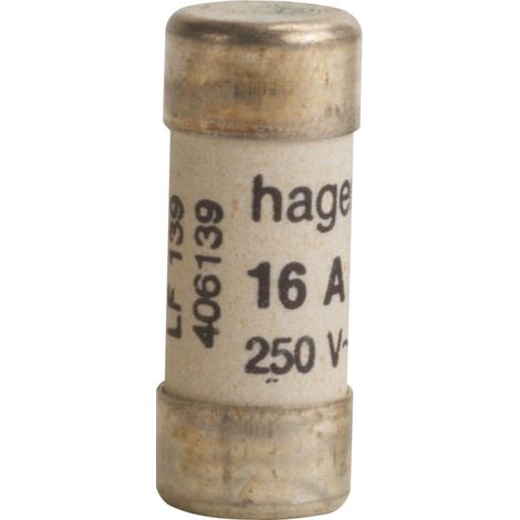 Cartouche-fusible domestique 16A - 10,3x25,8mm (LF139)