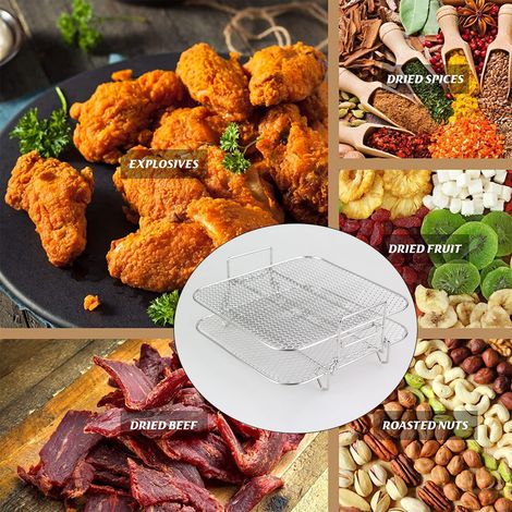 Air Fryer Silicone Pot is suitable for dual-pot air fryers with a 7.5L-8L double-layer rack. (1/4)
