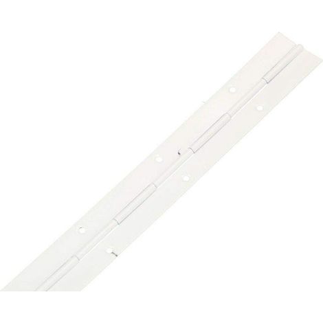 Charnière pour piano 300/31 mm - Toutes les couleurs - Divisible/coupable - Charnière de meuble - Stable - 10 - Blanc (1/3)