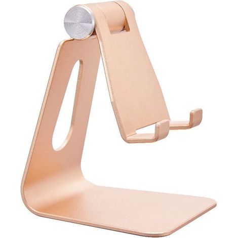 Support de téléphone réglable en aluminium pour iPhone 15, 14, 14 Plus, 14 Pro, 13, 13 Pro Max, 12 Mini, 12 Pro Max, 11 Pro, XR, X, 7, 6 Plus et Galaxy.