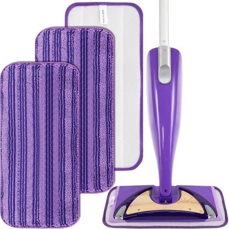 Paños de microfibra reutilizables aptos para fregonas Swiffer WetJet – Recambios aptos para Swiffer WetJet – Paquete de 3 paños lavables para fregar suelos (1/5)