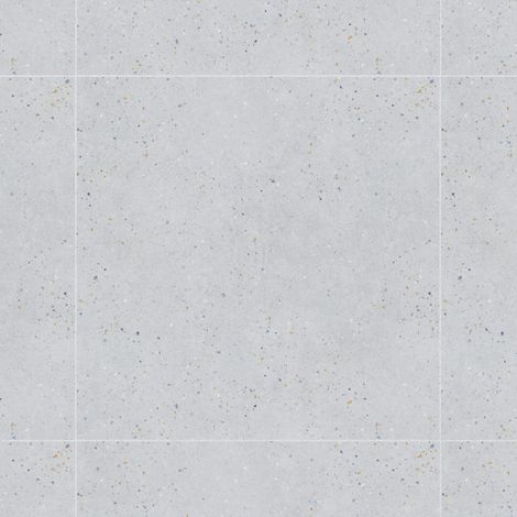 Carrelage effet Terrazzo Gris Clair 90x90x0,9 cm Soreli - Sol et mur intérieur (vendu par carton de 1,62 m²) - RO'MA CARRELAGE (1/3)