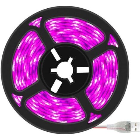 Pair Lntyq Bande lumineuse pour croissance de plantes, Étanche - Spectre complet - Pour plantes d'intérieur, plantes grasses, hydroponiques - Pour serre et jardinage - Barres lumineuses USB 300 cm
