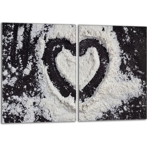 Placa protectora de vidrio para la estufa 2x40x52 Corazón (1/5)