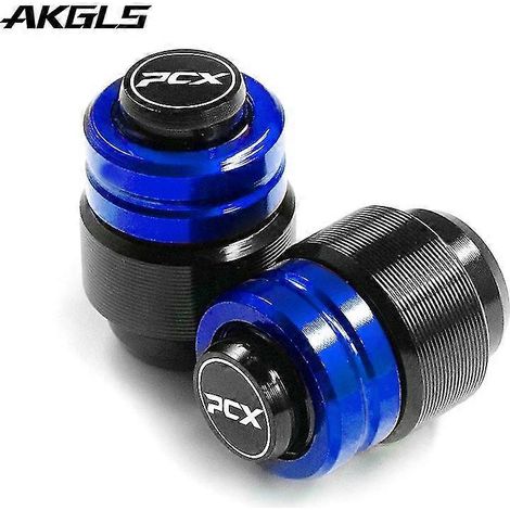 Cache-valve de pneu étanche pour moto Honda PCX 125, PCX 150, PCX 160 (2010-2022) - Bleu (1/4)