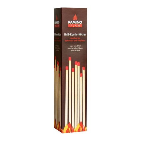 Barbecue kamino-flam Grillkohle 50 Stück 20 cm leicht anzuzünden