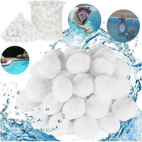Poolfilterkugeln, Sandfilter, Wasserfiltermedien, Faserfilter für Schwimmbäder (1/5)