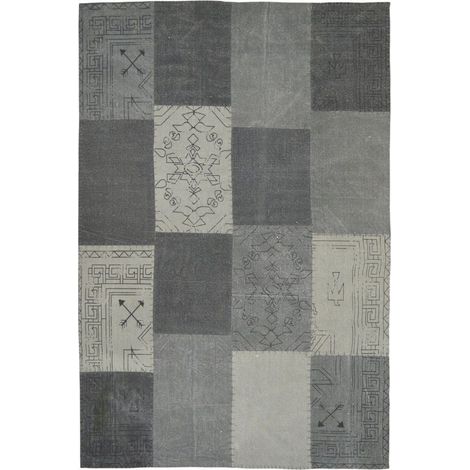 Tapis fait main 210 lyrical multicolore gris - 120 x 170 cm (1/3)